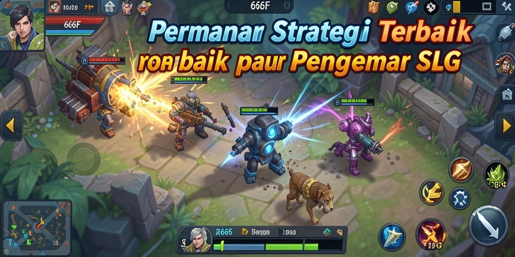 Screenshot gameplay menarik dari <strong>666F</strong>, menunjukkan perang strategis.