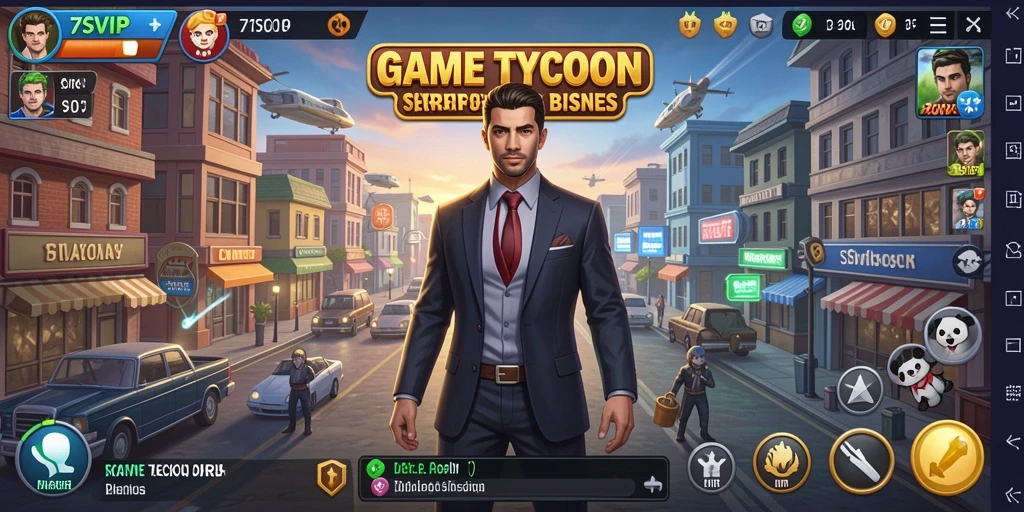 Tampilan gameplay 7SVIP yang menarik di dunia Tycoon.