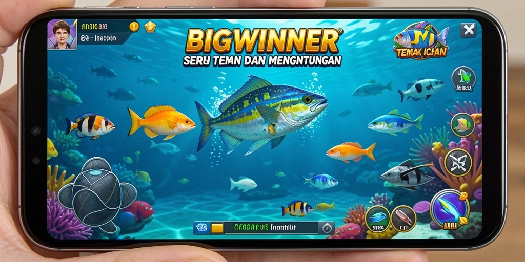 Tampilan gameplay Tembak Ikan yang seru di BIGWINNER.