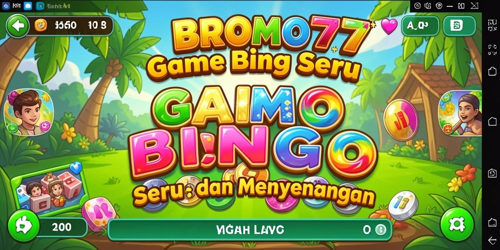 Tampilan gameplay seru BROMO77 saat bermain Bingo.