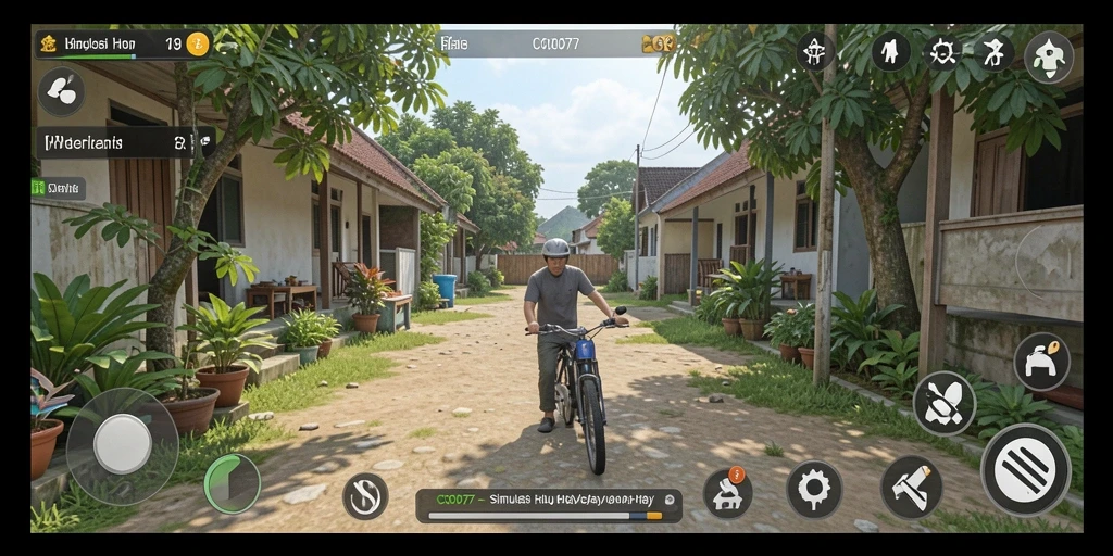 Tangkapan layar permainan C0077 dengan grafis menarik dan interaksi karakter.