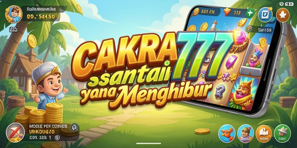Tampilan gameplay CAKRA777 yang cerah dan menghibur.