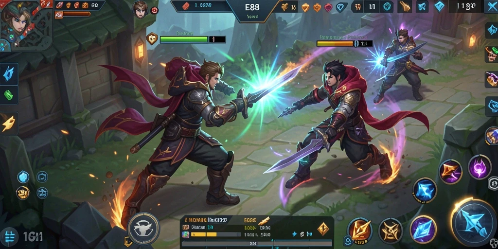 Gameplay seru dan menegangkan dalam E88 MOBA.