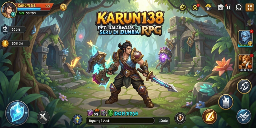 Tampilan gameplay KARUN138 dengan grafis RPG yang menawan.