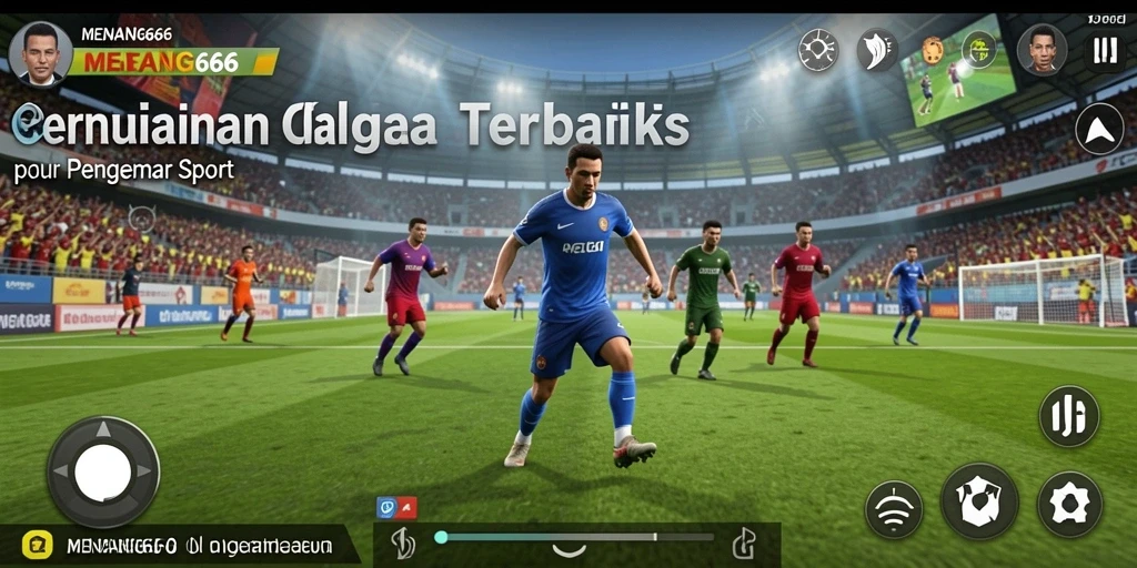 Screenshot dari gameplay <strong>MENANG666</strong> yang menampilkan pertandingan olahraga dengan grafik yang menarik.