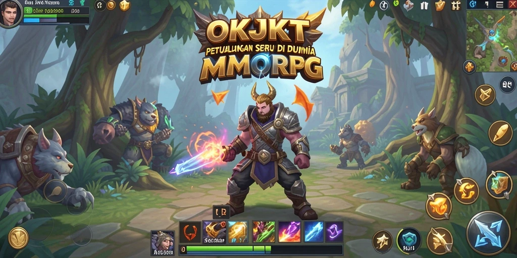 Screenshot gameplay OKJKT yang menunjukan aksi seru dalam MMORPG.