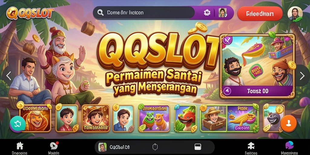 Screenshot gameplay <strong>QQSLOT</strong> menunjukkan momen santai dan menghibur.