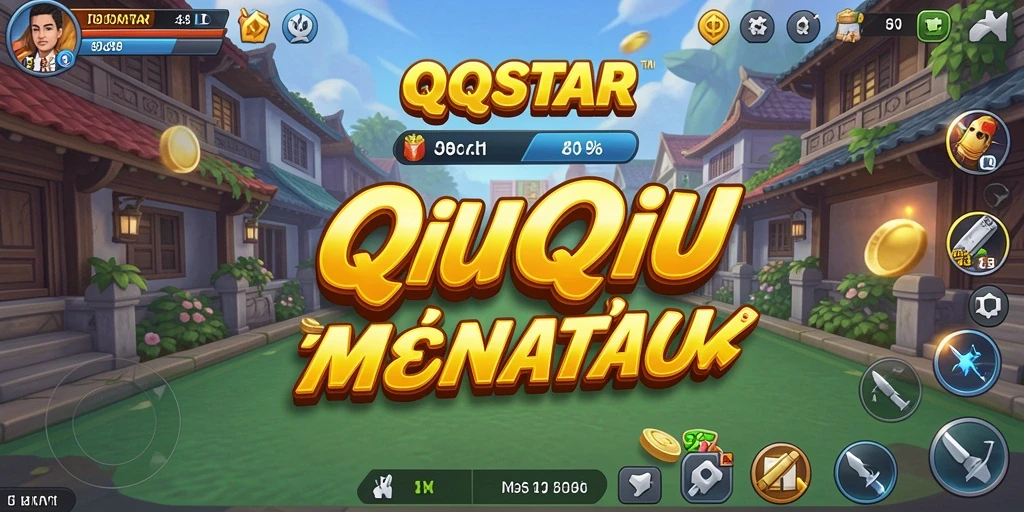 Screenshot gameplay QQSTAR menampilkan aksi seru bermain QiuQiu.