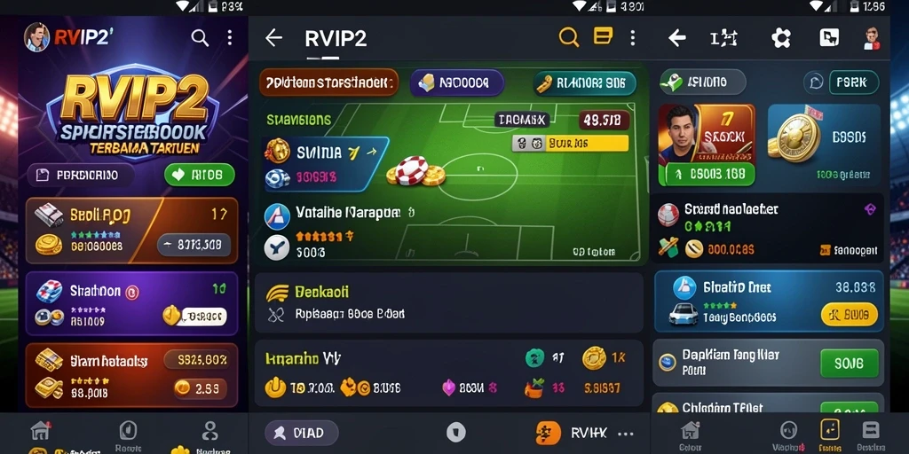 Screenshot utama RVIP2 menampilkan pengalaman taruhan yang seru.