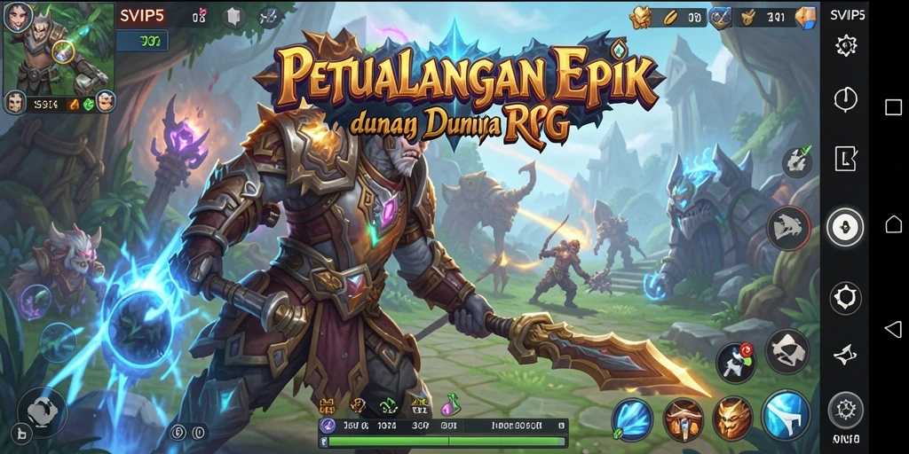 Tampilan gameplay mendebarkan dengan aksi RPG yang intens.