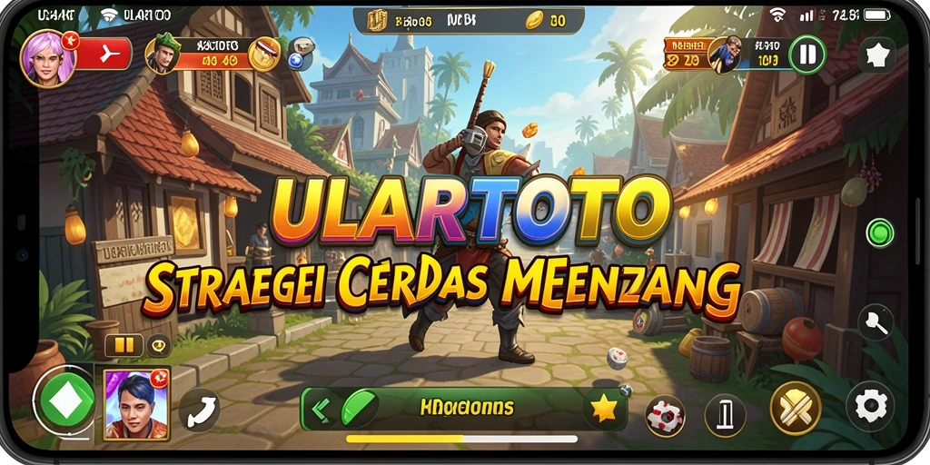 Tampilan permainan ULARTOTO dengan aksi strategi yang mendebarkan.